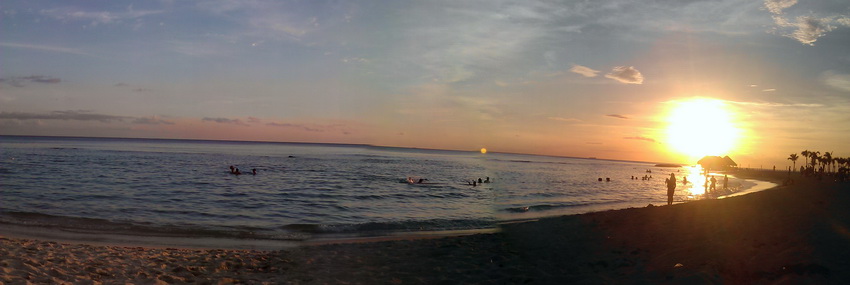 Juan Dolio璜多利歐海灘美麗的夕陽