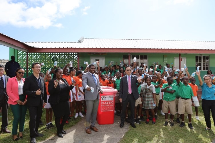 TaiwanICDF educates young pioneers of environmental protection with new recycling points in St. Kitts and Nevis