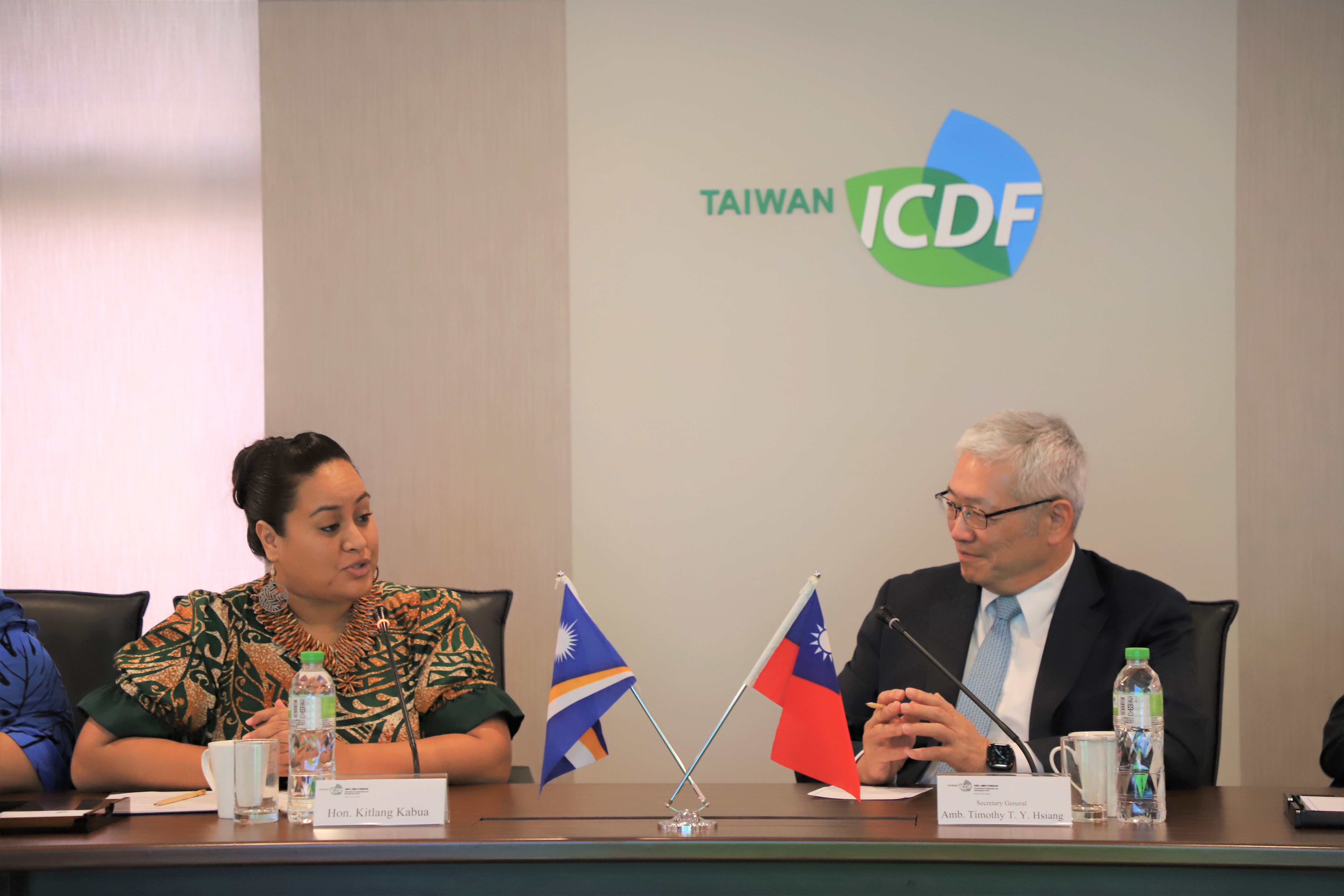 The Minister of Foreign Affairs and Trade of the Marshall Islands Visits the TaiwanICDF