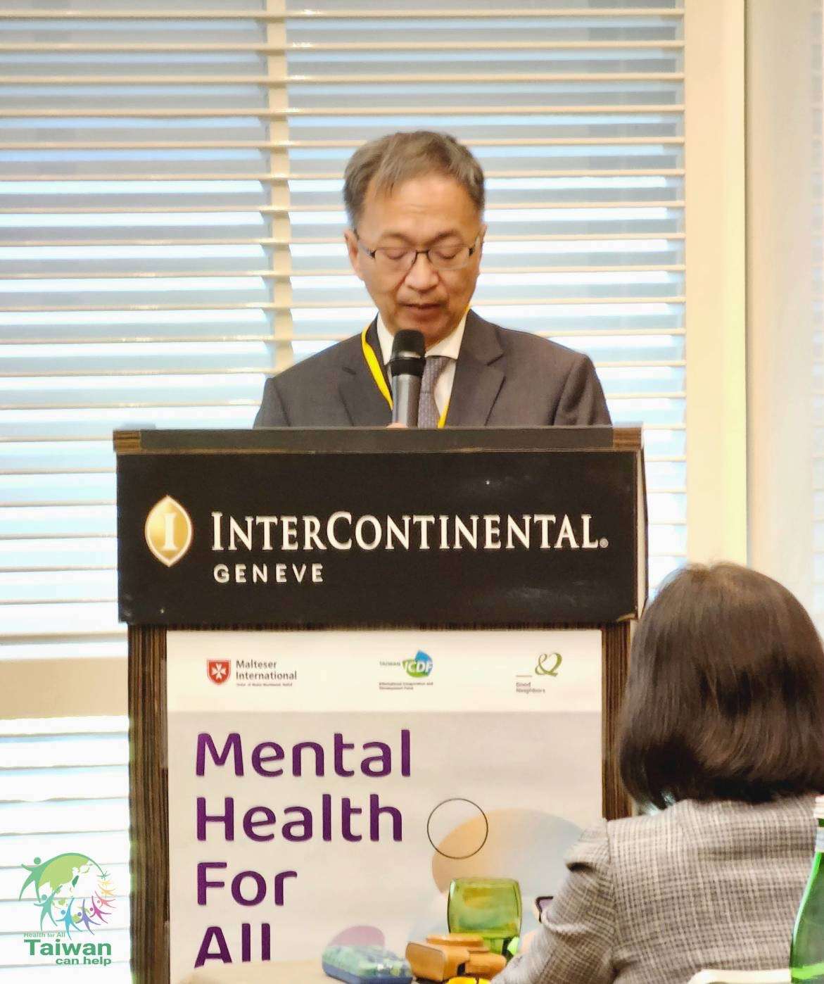 The TaiwanICDF collaborates with Malteser International and Good Neighbors to co-host a forum on mental health for all in Geneva during the 76th World Health Assembly