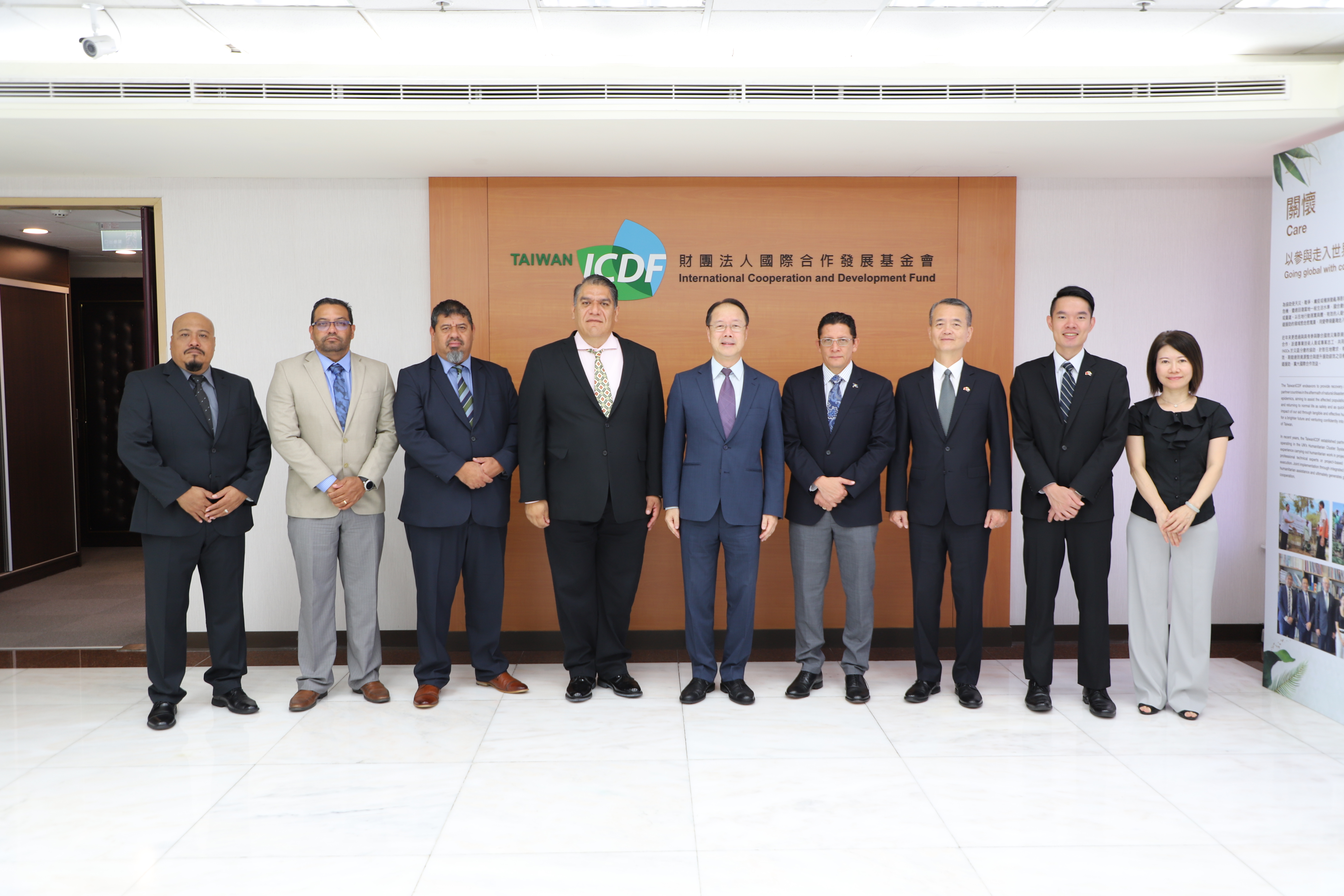 Minister of National Defence and Border Security and Minister of State in the Ministry of Finance, Economic Development & Investment of Belize visits the TaiwanICDF