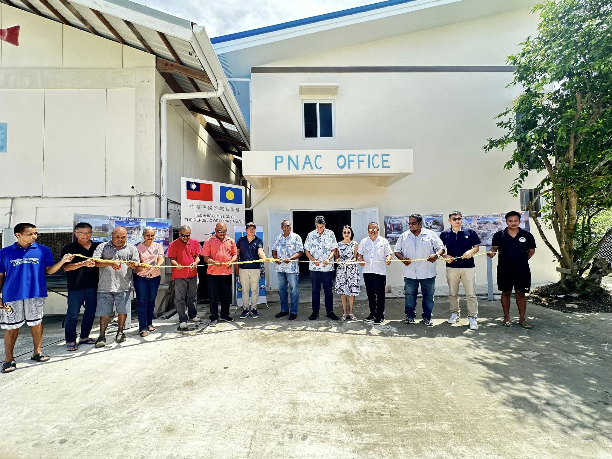 Inauguration of New Aquaculture Center Facilities Witnessed by Palauan President Surangel Whipps Jr., Boosting Taiwan-Palau Blue Economy Collaboration