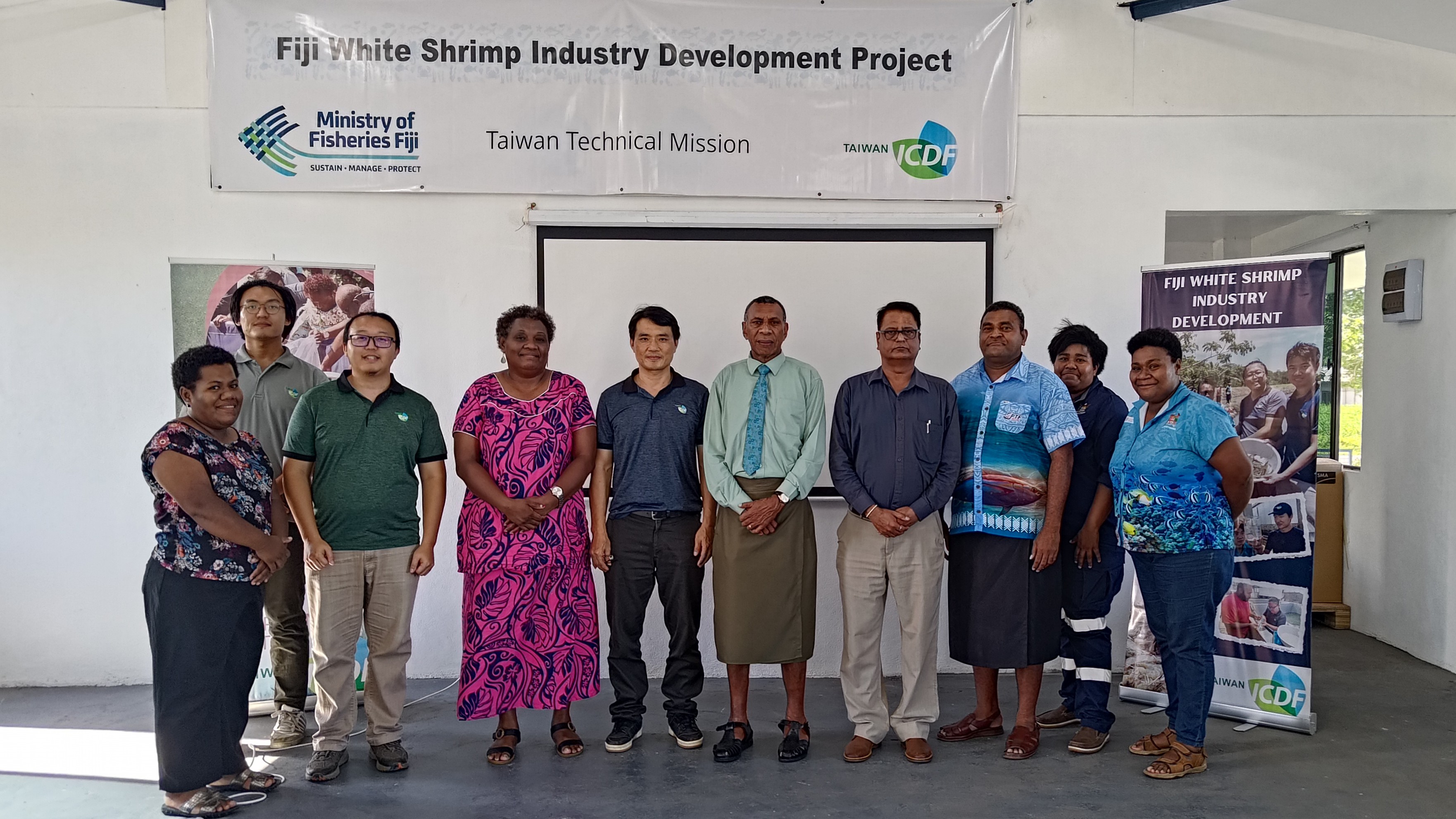 TaiwanICDF Launches Five-Year Project to Support Fiji’s White Shrimp Industry
